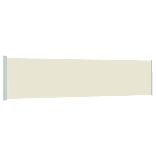 Vidaxl tuinscherm uittrekbaar 120x500 cm crème