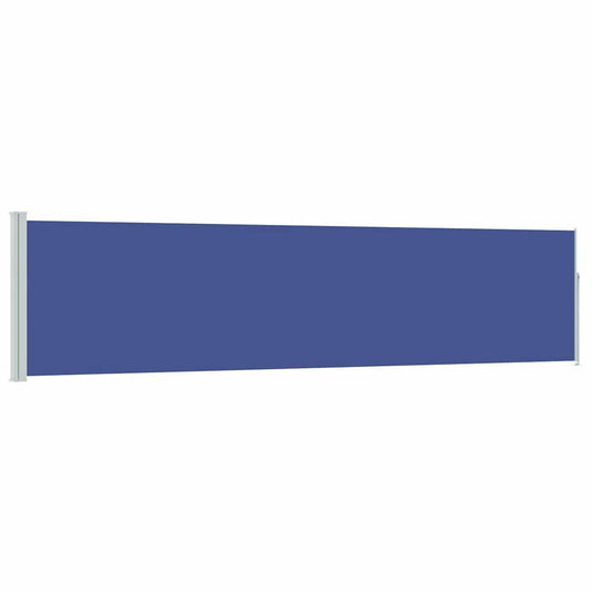 Vidaxl tuinscherm uittrekbaar 120x500 cm blauw