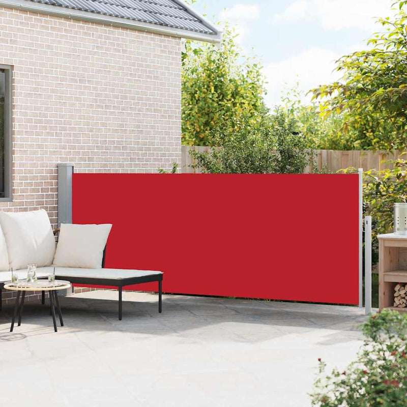 Load image into Gallery viewer, Vidaxl tuinscherm uittrekbaar 140x500 cm rood
