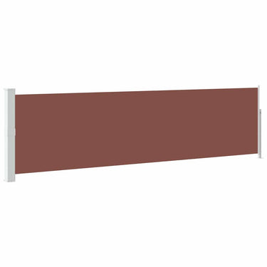 Vidaxl tuinscherm uittrekbaar 140x500 cm bruin