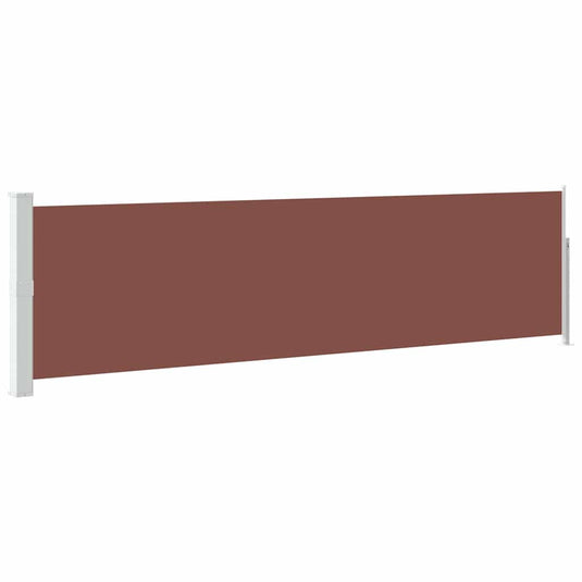Vidaxl tuinscherm uittrekbaar 140x500 cm bruin