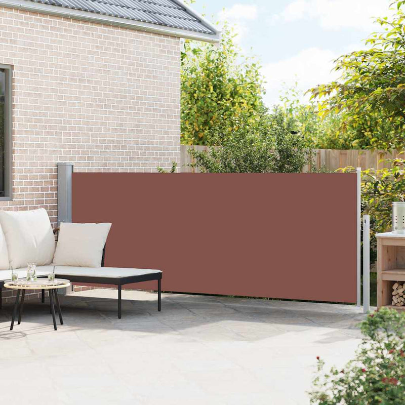 Load image into Gallery viewer, Vidaxl tuinscherm uittrekbaar 140x500 cm bruin
