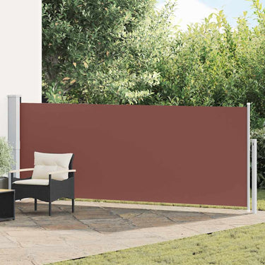 Vidaxl tuinscherm uittrekbaar 140x500 cm bruin
