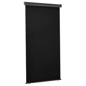 Vidaxl balkonscherm 125x250 cm zwart