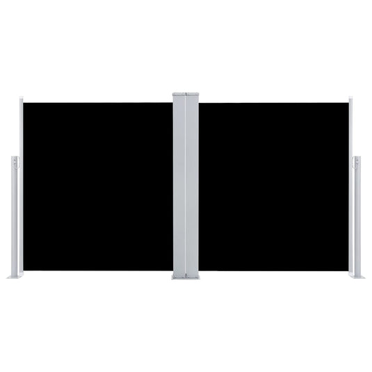 Vidaxl windscherm uittrekbaar 100x600 cm zwart