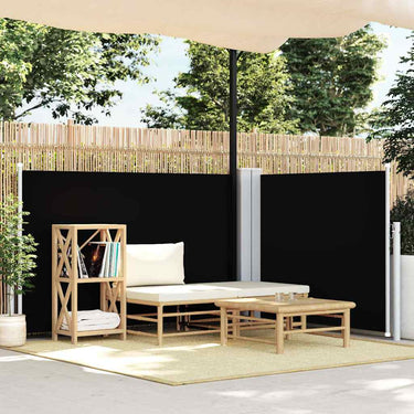 Vidaxl windscherm uittrekbaar 100x600 cm zwart