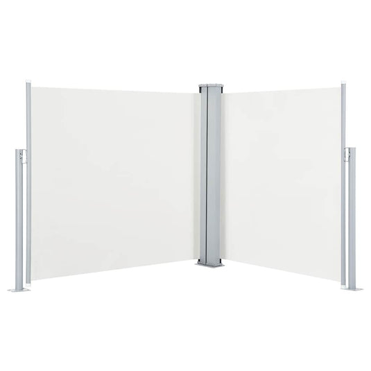 Vidaxl windscherm uittrekbaar 100x600 cm crème