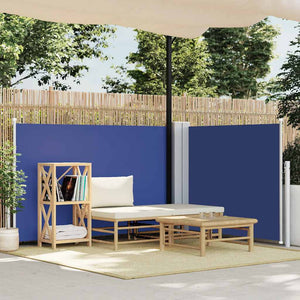 Vidaxl windscherm uittrekbaar 100x600 cm blauw