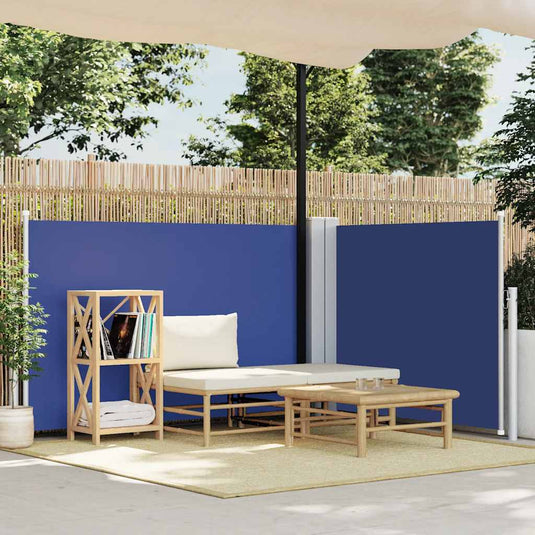Vidaxl windscherm uittrekbaar 100x600 cm blauw