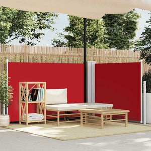 Vidaxl windscherm uittrekbaar 100x600 cm rood