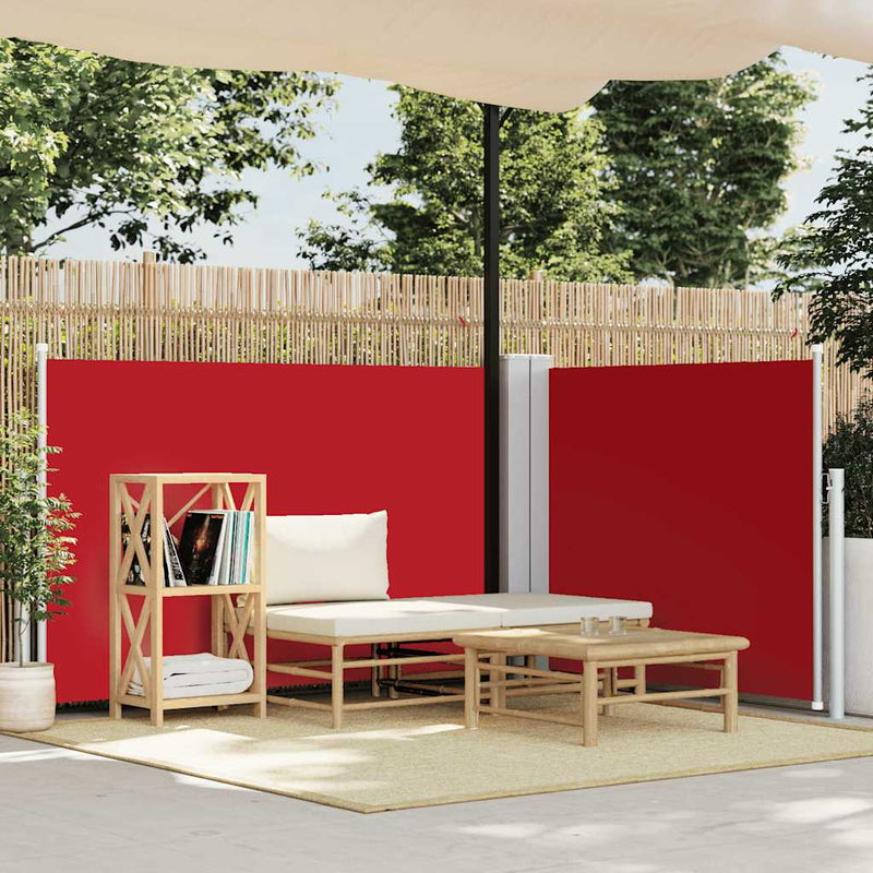 Load image into Gallery viewer, Vidaxl windscherm uittrekbaar 100x600 cm rood
