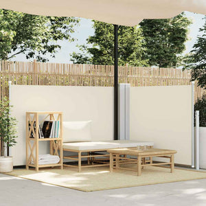 Vidaxl windscherm uittrekbaar 120x600 cm crème