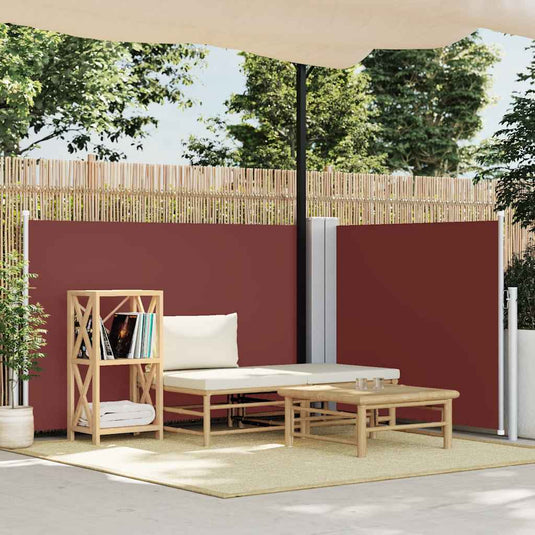 Vidaxl windscherm uittrekbaar 120x600 cm bruin