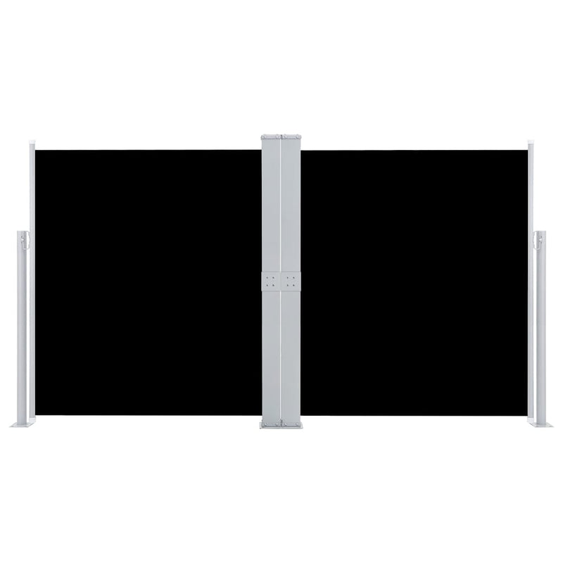 Load image into Gallery viewer, Vidaxl windscherm uittrekbaar 140x600 cm zwart
