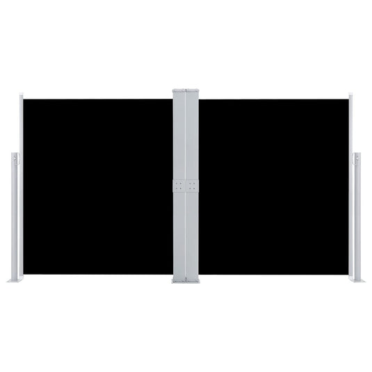 Vidaxl windscherm uittrekbaar 140x600 cm zwart