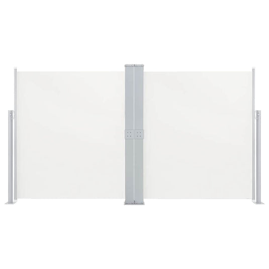 Vidaxl windscherm uittrekbaar 140x600 cm crème
