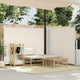 Vidaxl windscherm uittrekbaar 140x600 cm crème