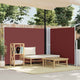Vidaxl windscherm uittrekbaar 140x600 cm bruin