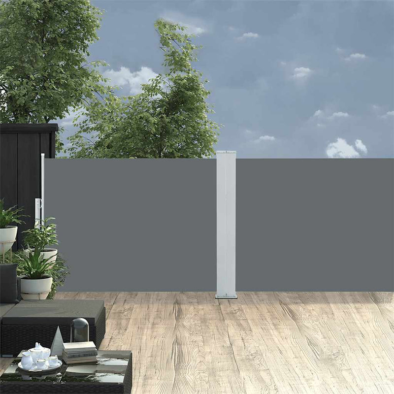 Load image into Gallery viewer, Vidaxl windscherm uittrekbaar 100x1000 cm antraciet
