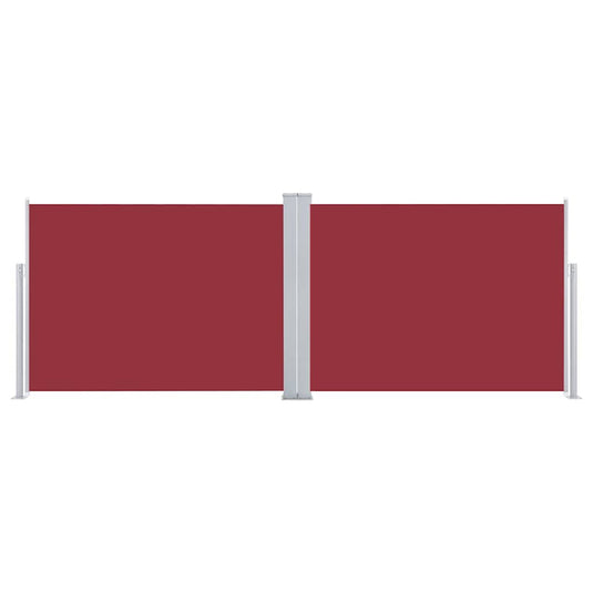 Vidaxl windscherm uittrekbaar 120x1000 cm rood