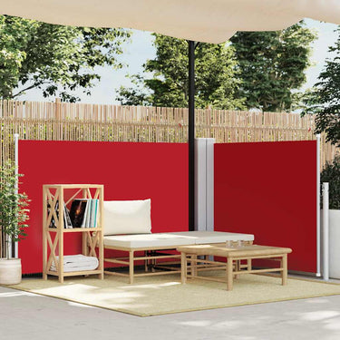 Vidaxl windscherm uittrekbaar 120x1000 cm rood