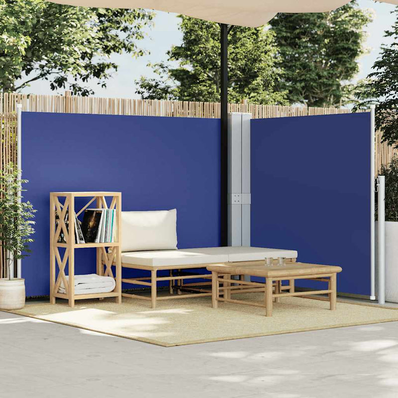 Load image into Gallery viewer, Vidaxl windscherm uittrekbaar 140x1000 cm blauw
