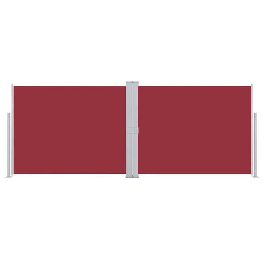Vidaxl windscherm uittrekbaar 140x1000 cm rood