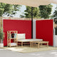Vidaxl windscherm uittrekbaar 140x1000 cm rood