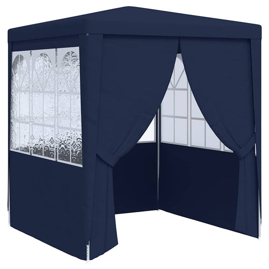 Vidaxl partytent met zijwanden professioneel 90 g m² 2x2 m blauw