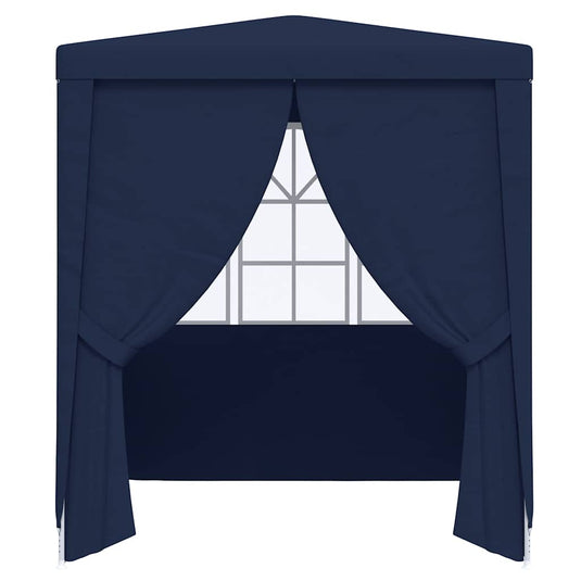 Vidaxl partytent met zijwanden professioneel 90 g m² 2x2 m blauw