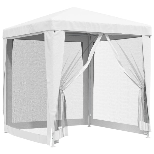 VidaXL Partytent met 4 mesh zijwanden 2x2 m wit