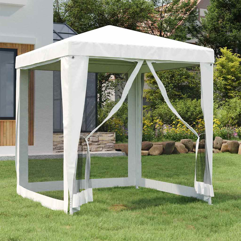 Load image into Gallery viewer, Vidaxl partytent met 4 mesh zijwanden 2x2 m wit
