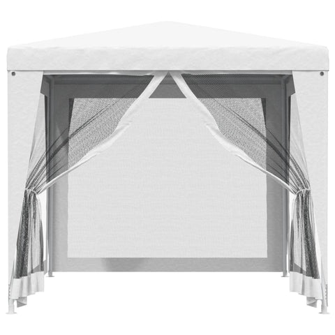 VidaXL Partytent met 4 mesh zijwanden 2,5x2,5 m wit