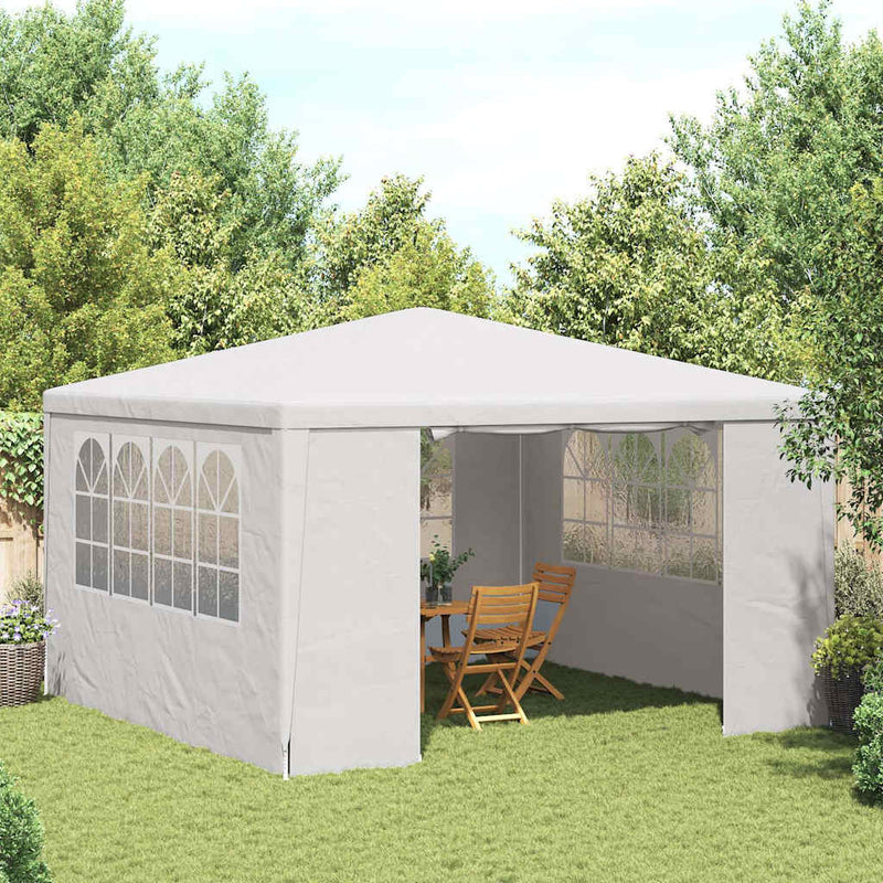 Load image into Gallery viewer, Vidaxl partytent met zijwanden professioneel 90 g m² 4x4 m wit
