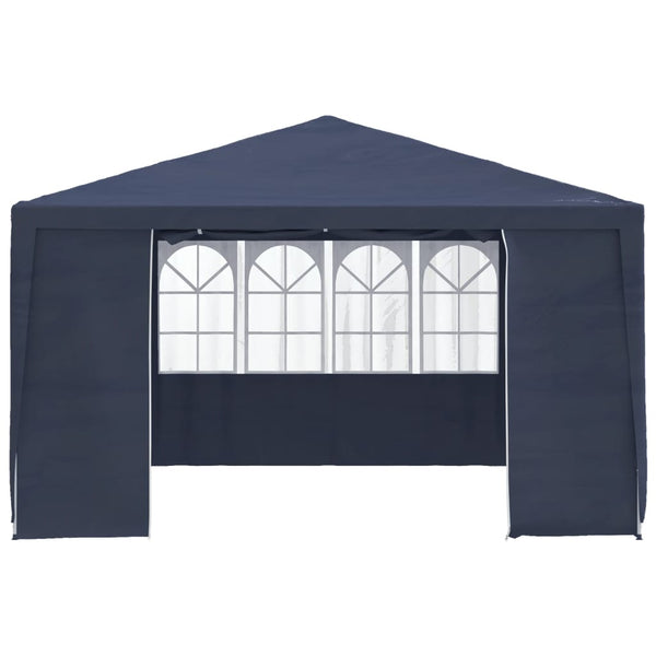 VidaXL Partytent met zijwanden professioneel 90 g m² 4x4 m blauw