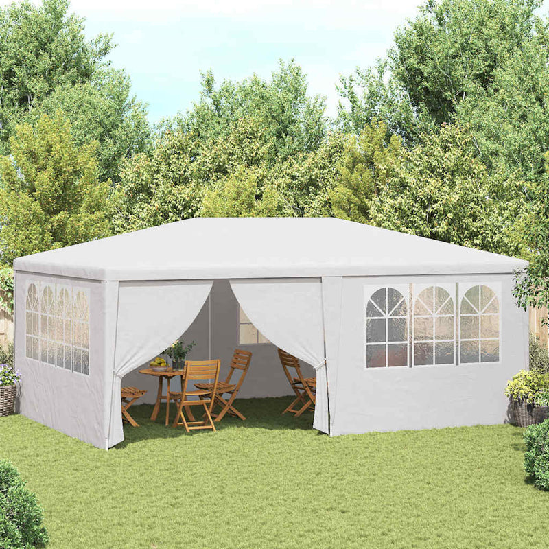 Load image into Gallery viewer, Vidaxl partytent met zijwanden professioneel 90 g m² 4x6 m wit
