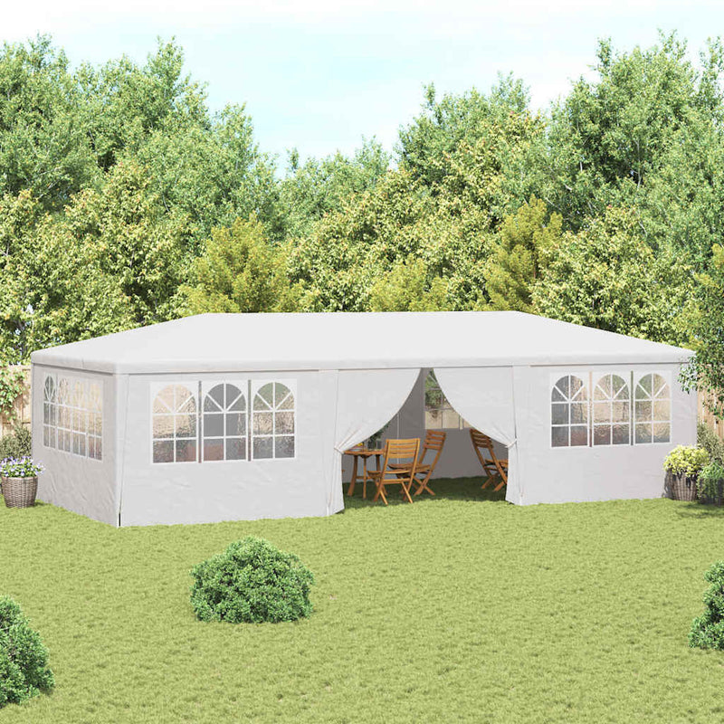 ギャラリービューアに画像をロードする, Vidaxl partytent met zijwanden professioneel 90 g m² 4x9 m wit
