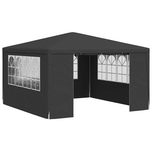 Vidaxl partytent met zijwanden professioneel 90 g m² 4x4 m antraciet