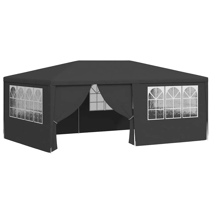 Load image into Gallery viewer, Vidaxl partytent met zijwanden professioneel 90 g m² 4x6 m antraciet
