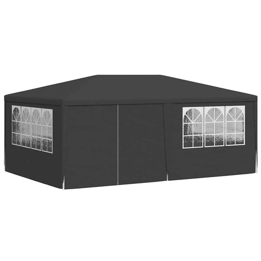 Vidaxl partytent met zijwanden professioneel 90 g m² 4x6 m antraciet