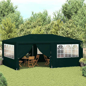 Vidaxl partytent met zijwanden professioneel 90 g m² 4x6 m groen