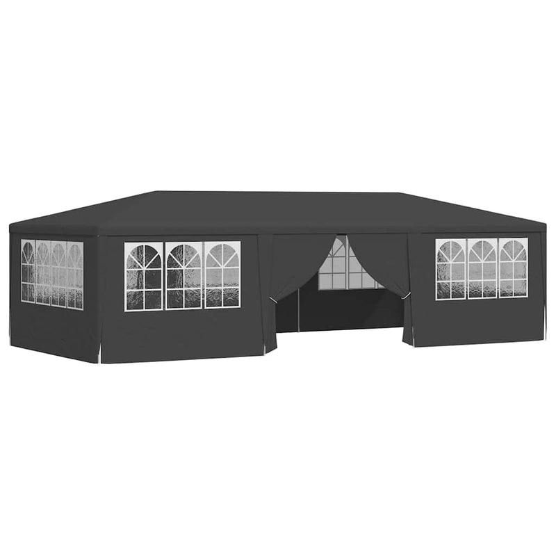 Load image into Gallery viewer, Vidaxl partytent met zijwanden professioneel 90 g m² 4x9 m antraciet
