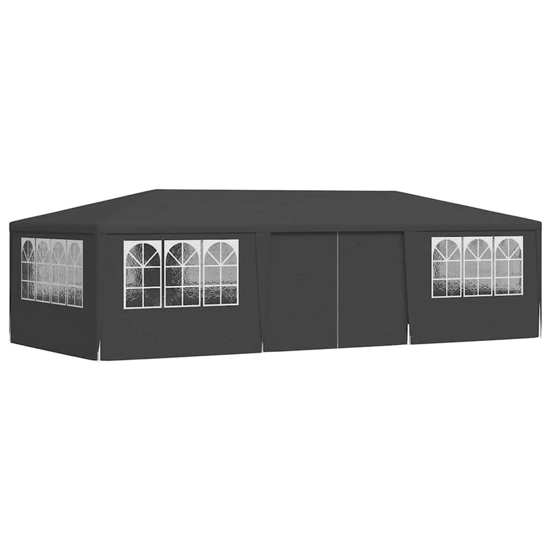 Load image into Gallery viewer, Vidaxl partytent met zijwanden professioneel 90 g m² 4x9 m antraciet
