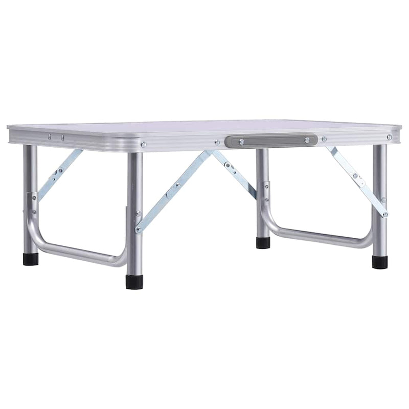 ギャラリービューアに画像をロードする, Vidaxl campingtafel inklapbaar 60x45 cm aluminium wit

