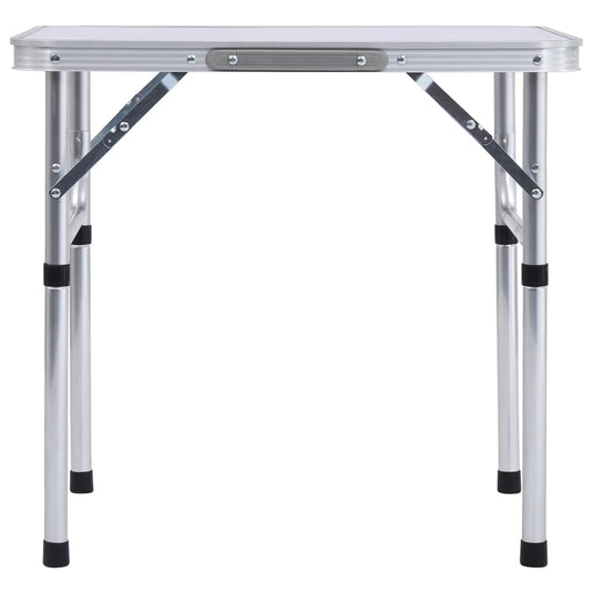 Vidaxl campingtafel inklapbaar 60x45 cm aluminium wit