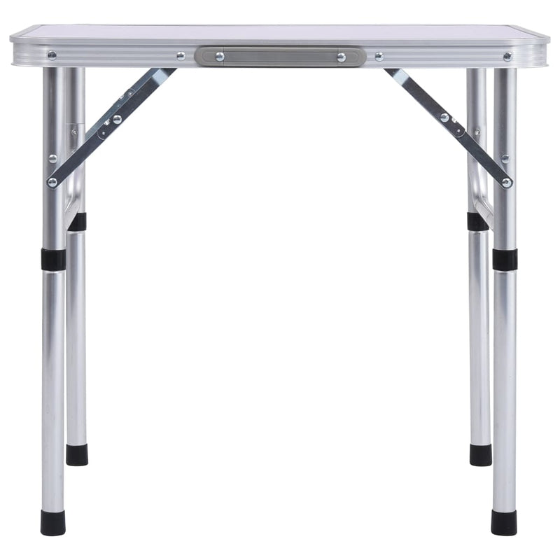ギャラリービューアに画像をロードする, Vidaxl campingtafel inklapbaar 60x45 cm aluminium wit
