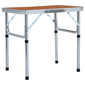 Vidaxl campingtafel inklapbaar 60x45 cm aluminium