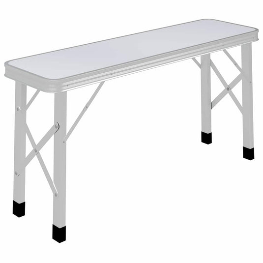Vidaxl campingtafel inklapbaar met 2 banken aluminium wit