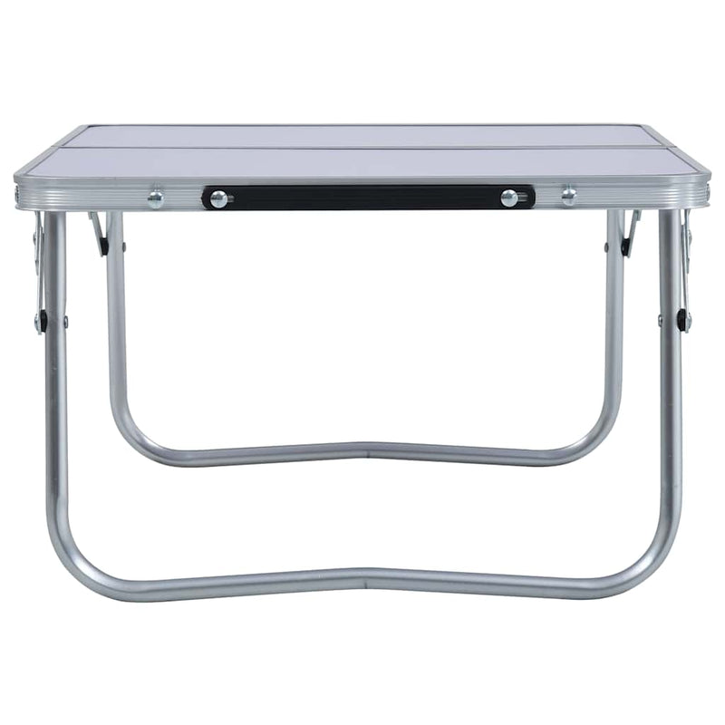 ギャラリービューアに画像をロードする, Vidaxl campingtafel inklapbaar 60x40 cm aluminium wit
