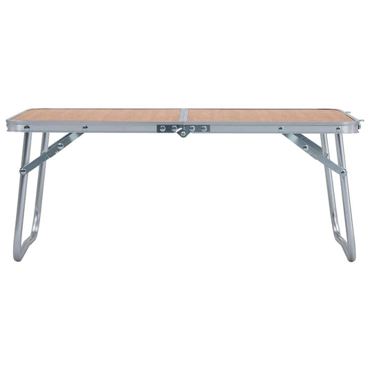 Vidaxl campingtafel inklapbaar 60x40 cm aluminium bruin
